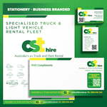 Business Stationery - Business Card, Letterhead, With Compliments Slips - Brand Identity Essentials / Business Branded Stationery