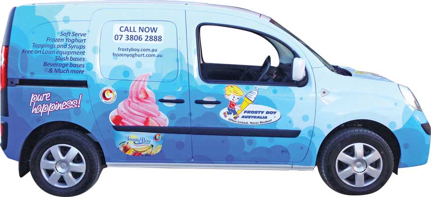 Frosty Boy Australia - vehicle branding by Ziggi's Print & Sign Centre