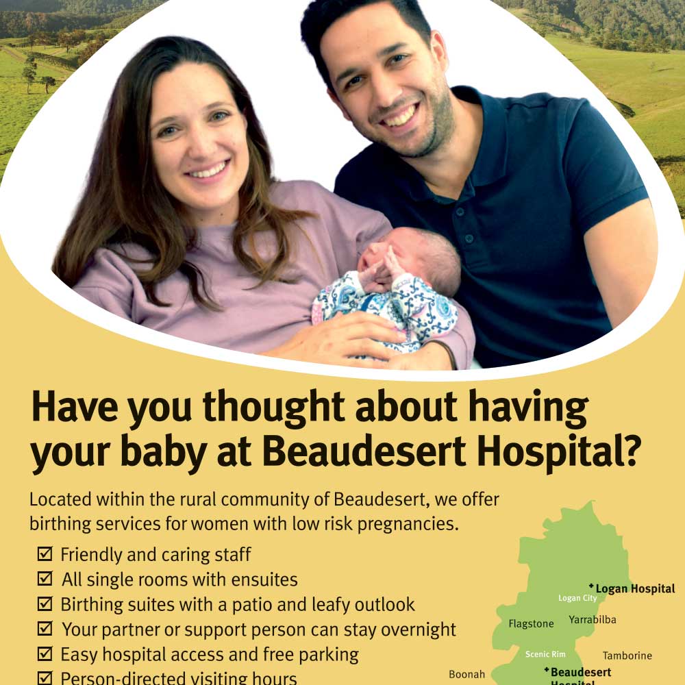 Print Marketing - Beaudesert Hospital - Why have your baby at Beaudesert Hospital