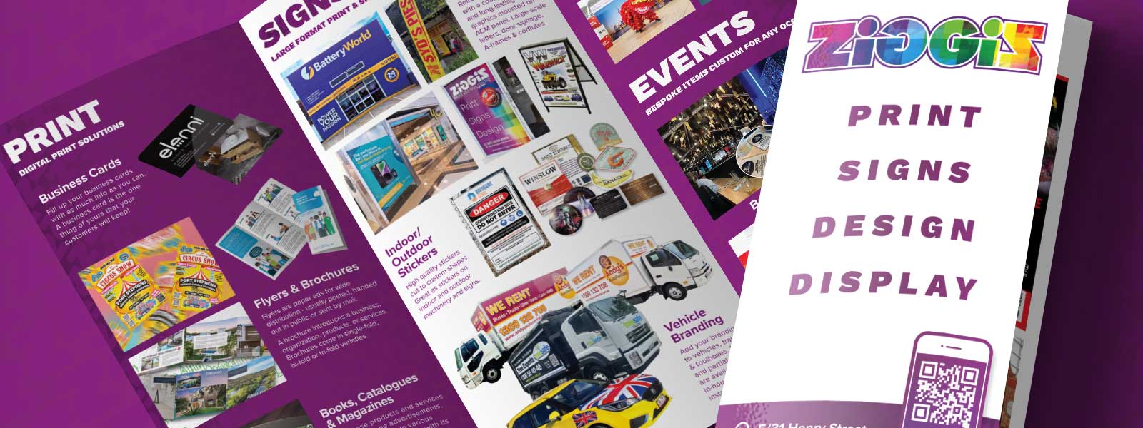 Ziggiz Brochure - trifold catalogue,