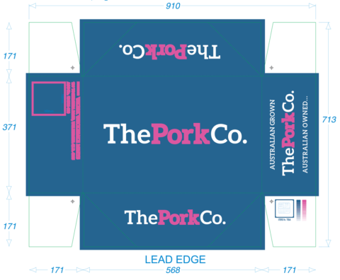 Custom Carboard Design for The Pork Co. by Ziggi's Print & Signs, Loganholme
