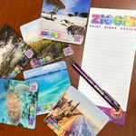 promotional items and merchandise - coasters, pens, notepads etc.