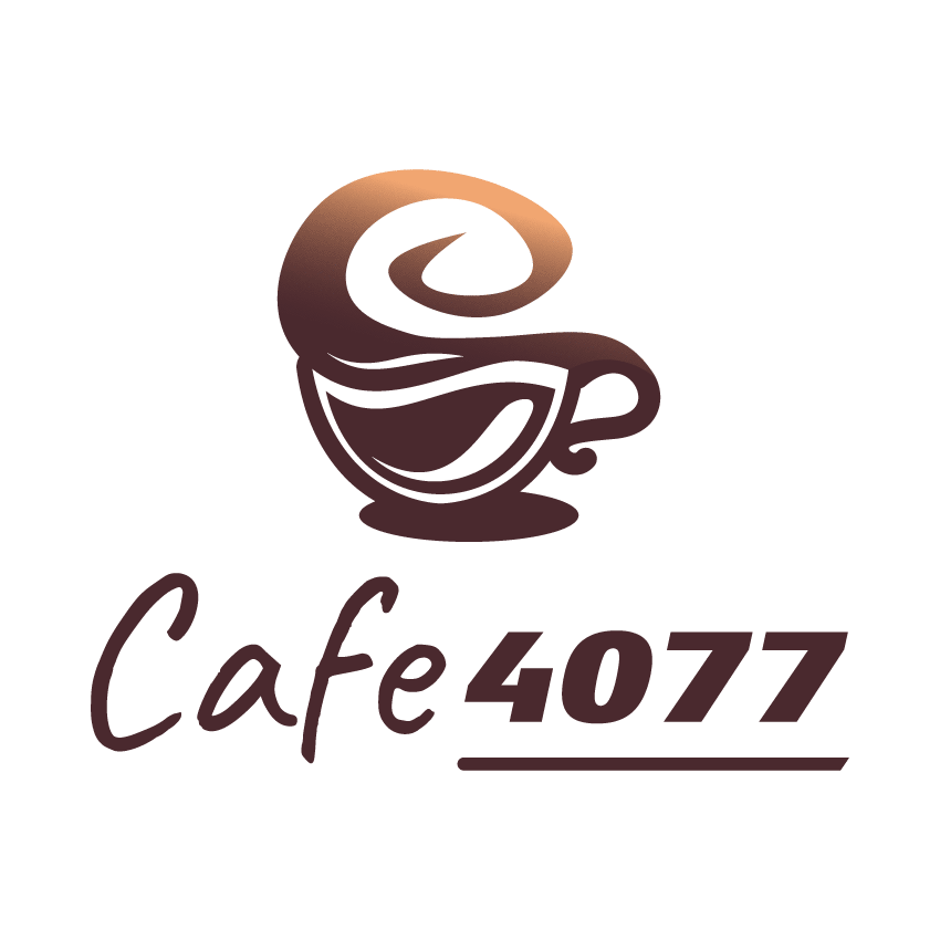Cafe 4077 Logo Design